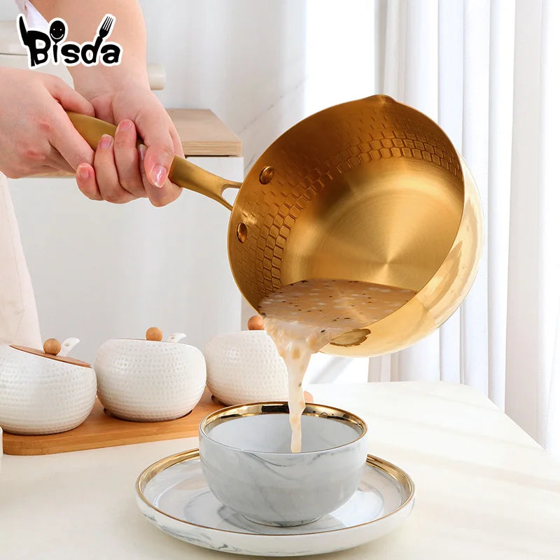 🥛 Japanese-Style Stainless Steel Snow Pan with Lid